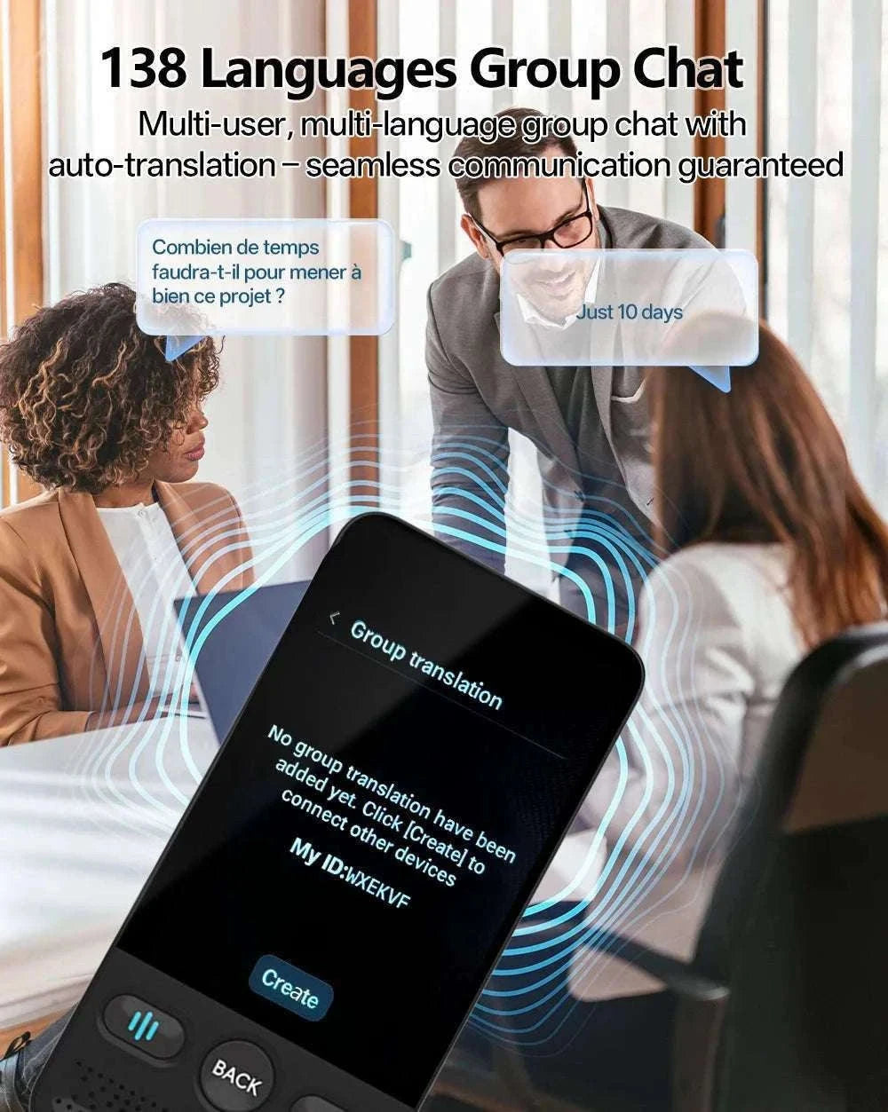 MSAI T20 160-Language Translator with Camera and Voice-T20