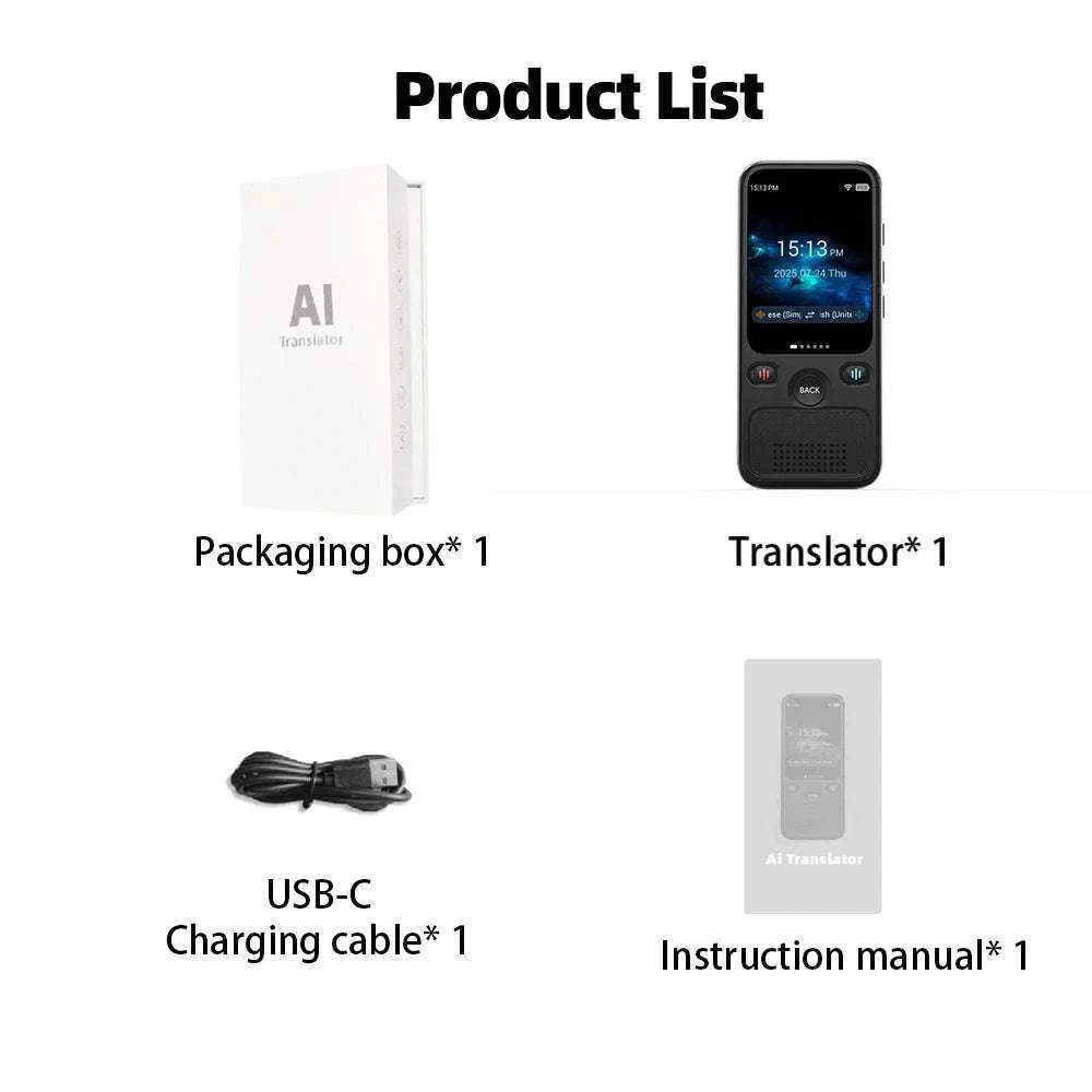MSAI T20 160-Language Translator with Camera and Voice-T20