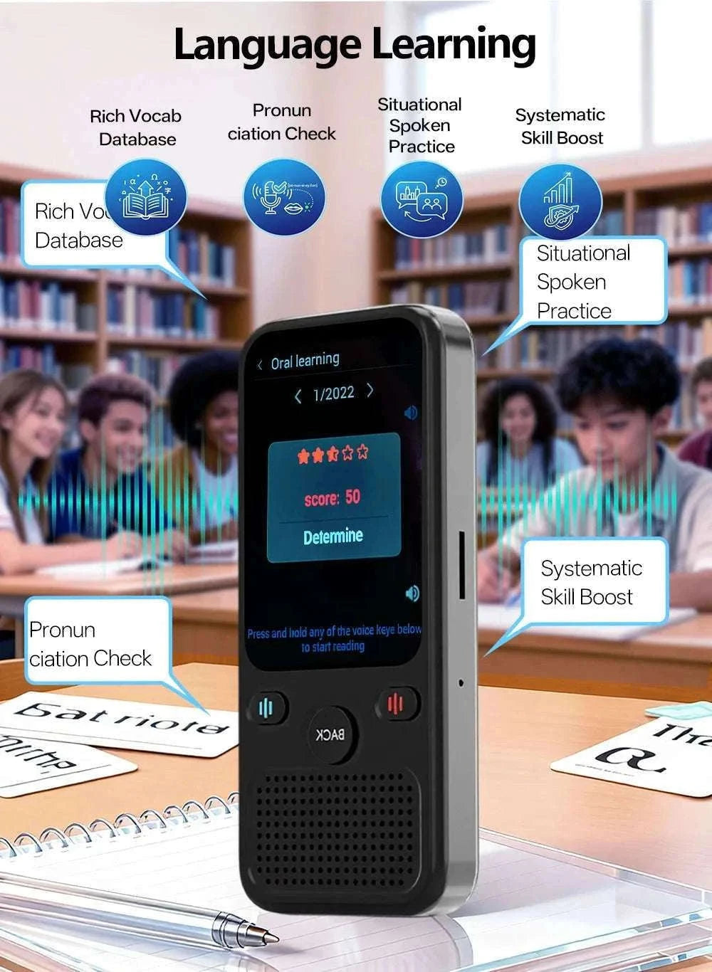 MSAI T20 160-Language Translator with Camera and Voice-T20