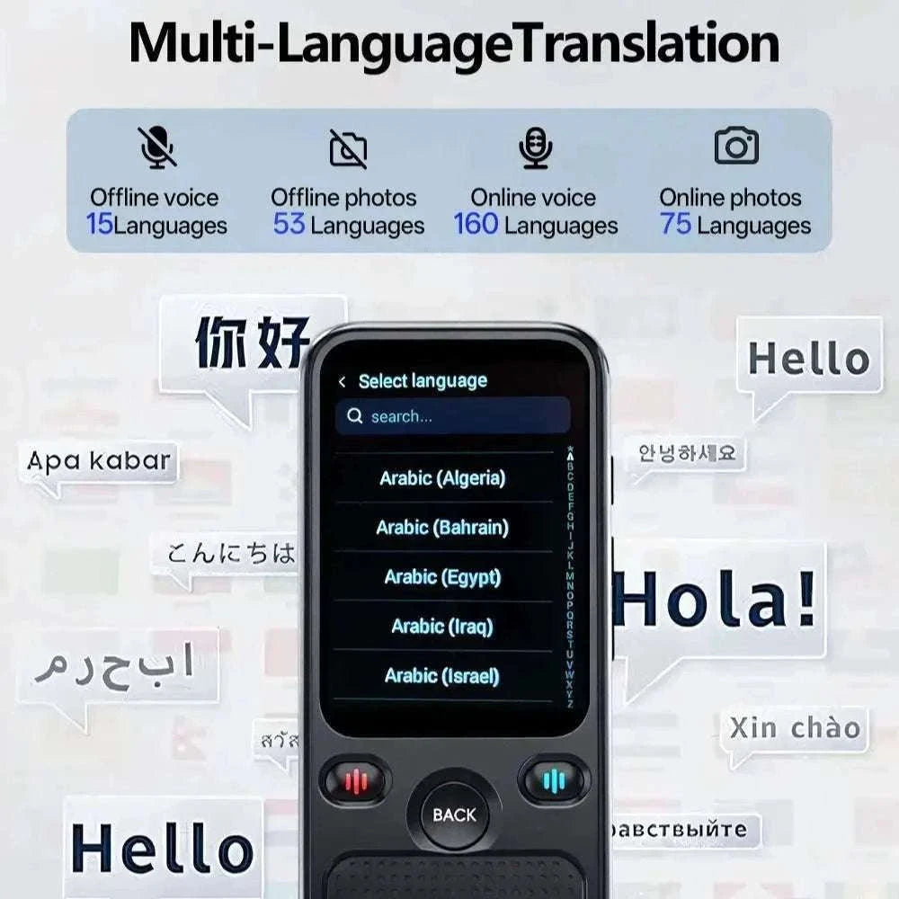 MSAI T20 160-Language Translator with Camera and Voice-T20