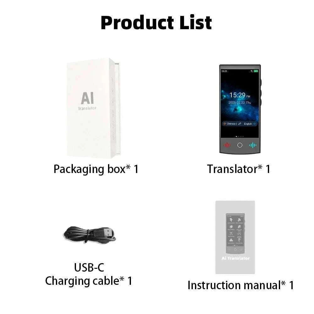 MSAI T26 Voice Translator for Travel and Cross-Language Chat-T26