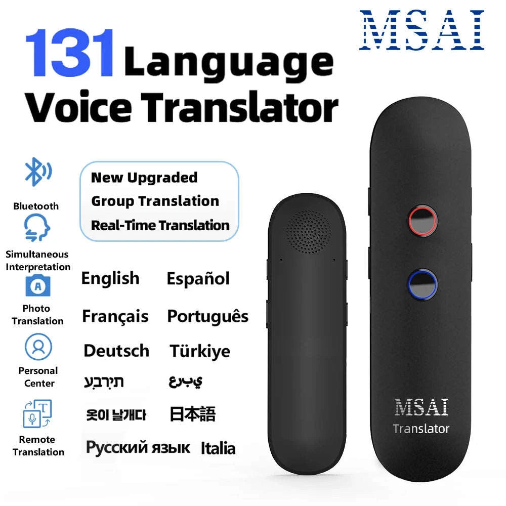 MSAI T4 Smart Voice Translator with 131 Languages-New T4 pro