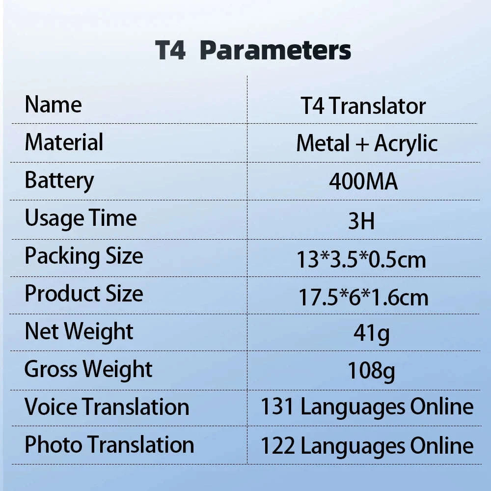 MSAI T4 Smart Voice Translator with 131 Languages-New T4 pro