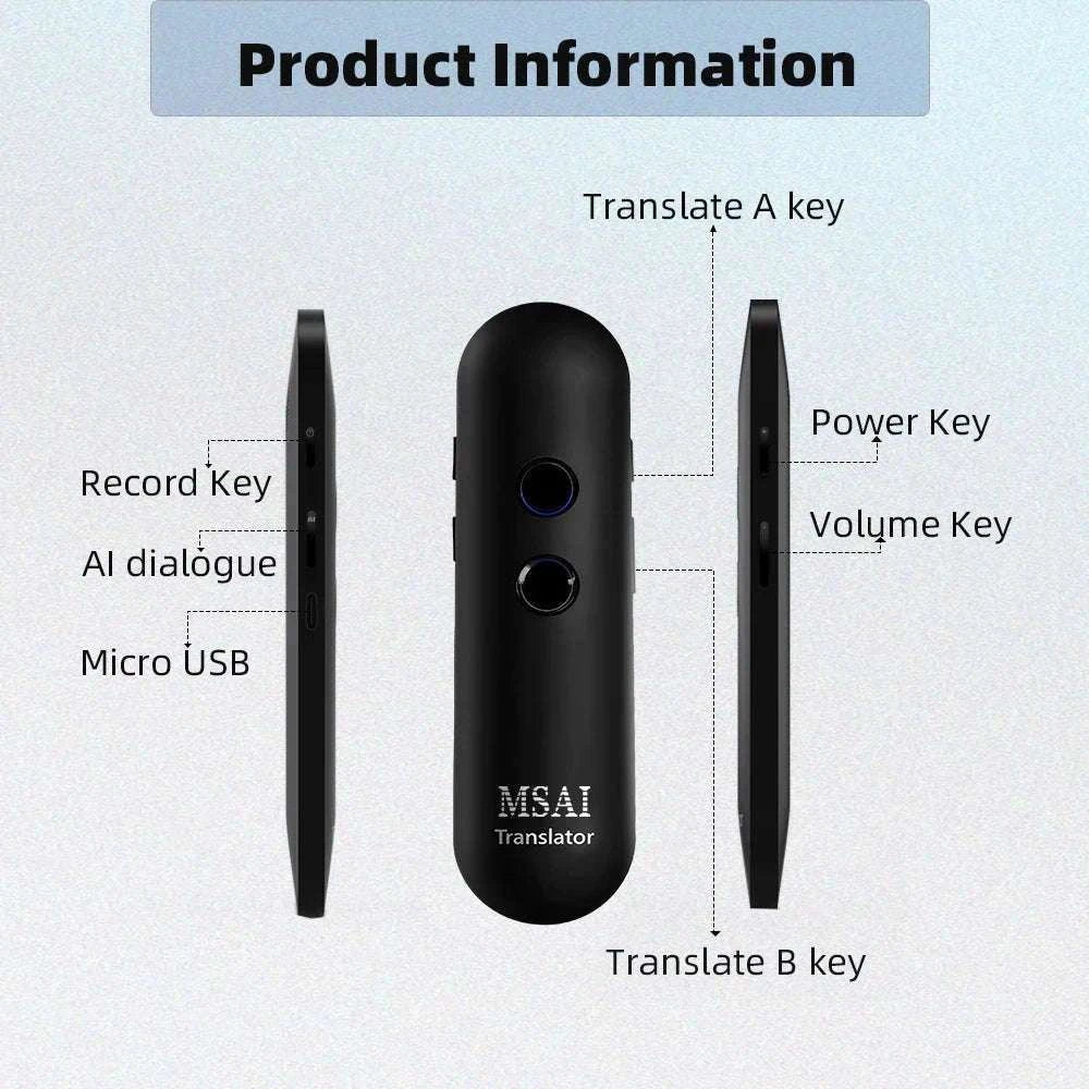 MSAI T4 Smart Voice Translator with 131 Languages-New T4 pro
