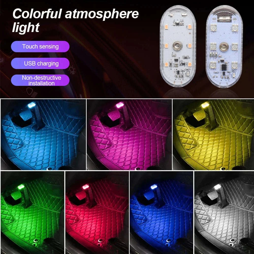 Multi-Color Wireless LED Car Light-Ice Blue