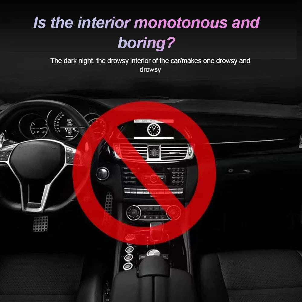 Multi-Color Wireless LED Car Light-Ice Blue