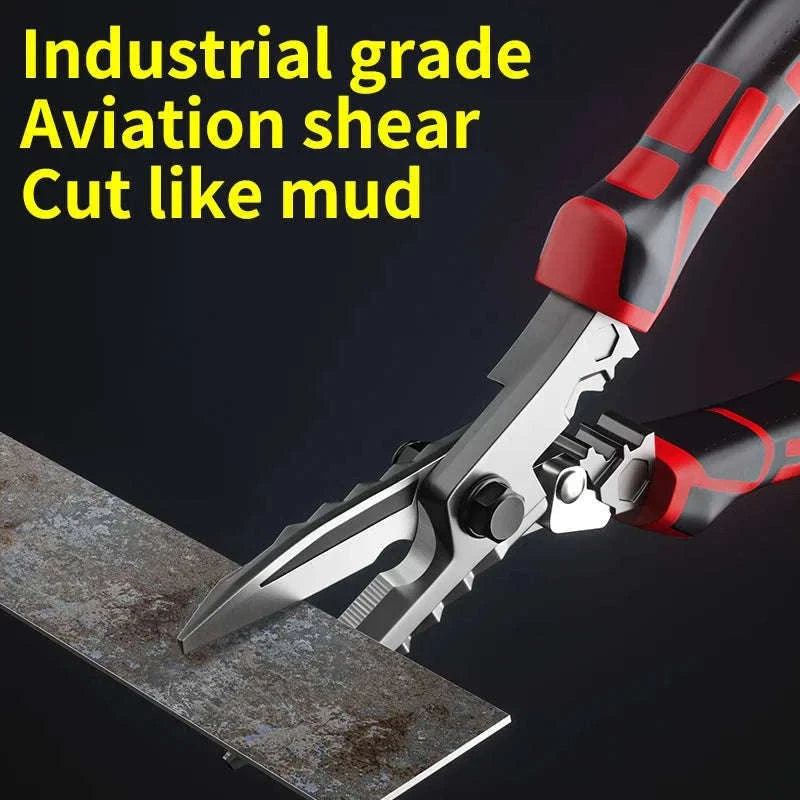 Multi-Function Electrician Scissors with Wire Cutter, Crimper & Wrench-1 pc / China Mainland