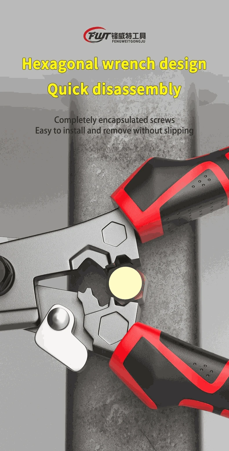 Multi-Function Electrician Scissors with Wire Cutter, Crimper & Wrench-1 pc / China Mainland