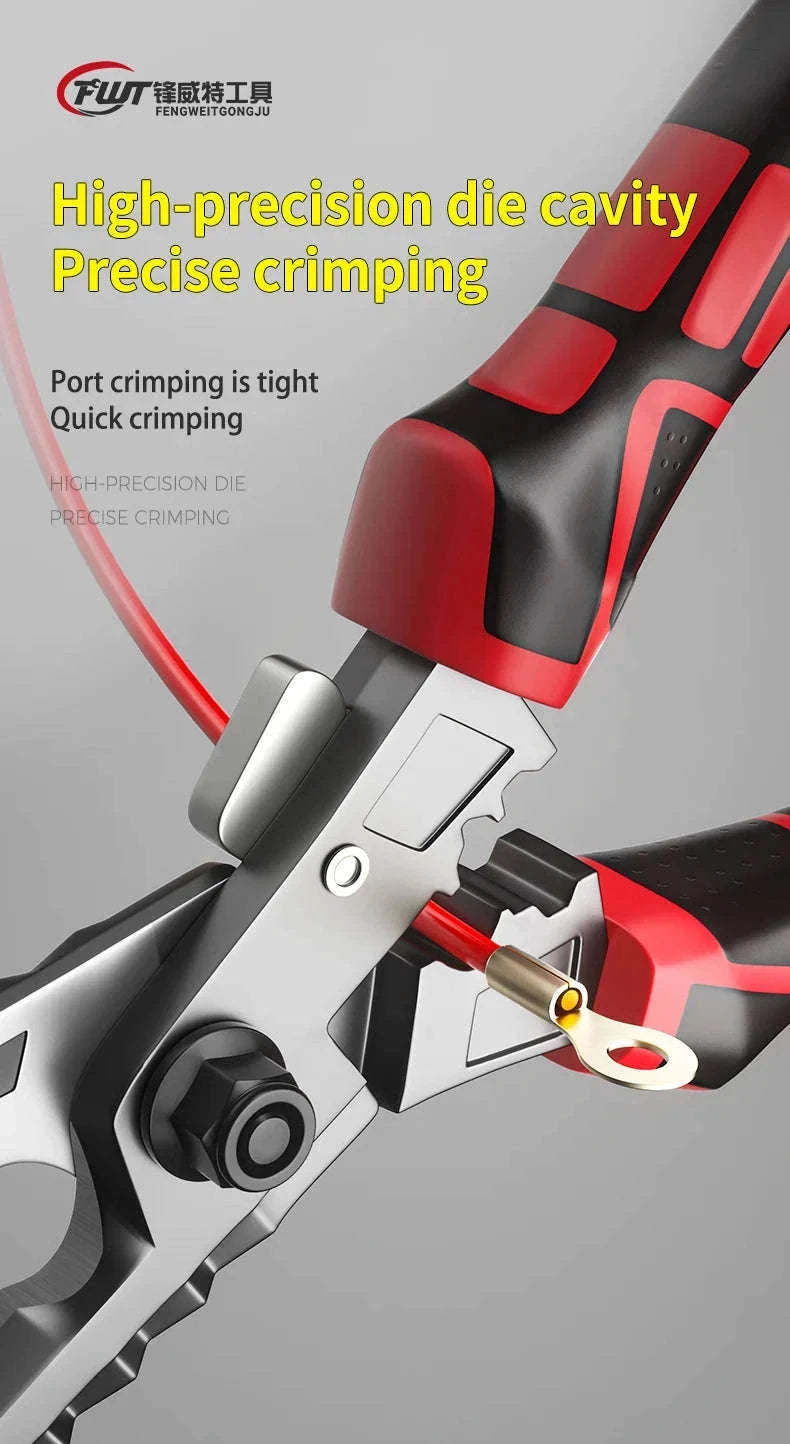 Multi-Function Electrician Scissors with Wire Cutter, Crimper & Wrench-1 pc / China Mainland