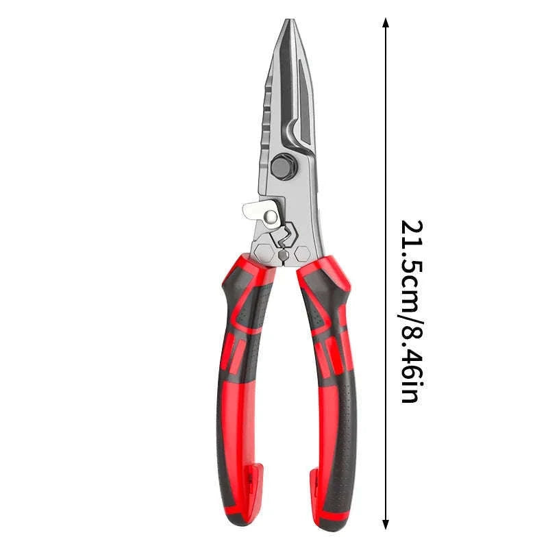 Multi-Function Electrician Scissors with Wire Cutter, Crimper & Wrench-1 pc / China Mainland