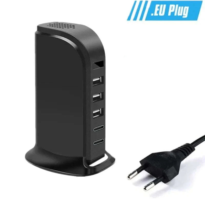 Multi‑Function WiFi Power Strip with HD Security Camera-EU plug / Add 128GB card