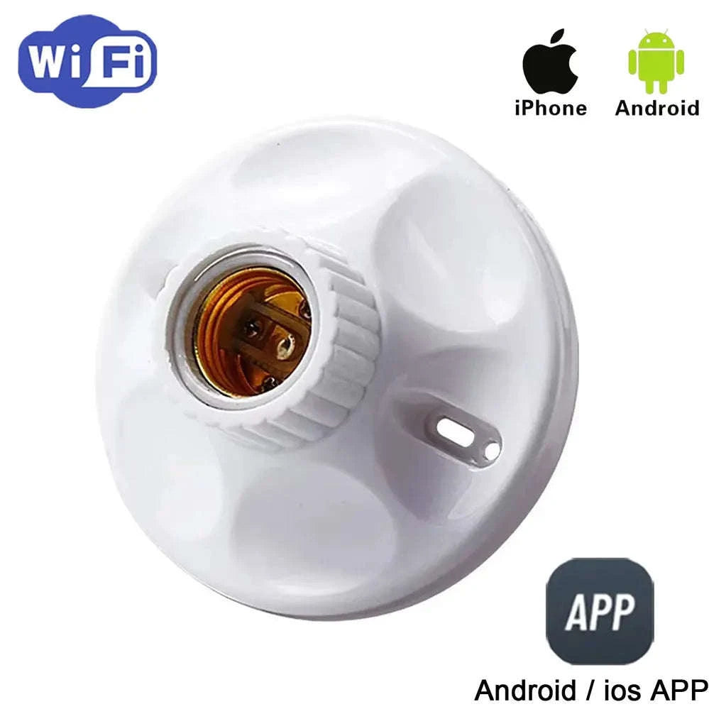 Multi‑Functional Home WiFi Control Socket with Dual USB Ports-Brown / 0GB