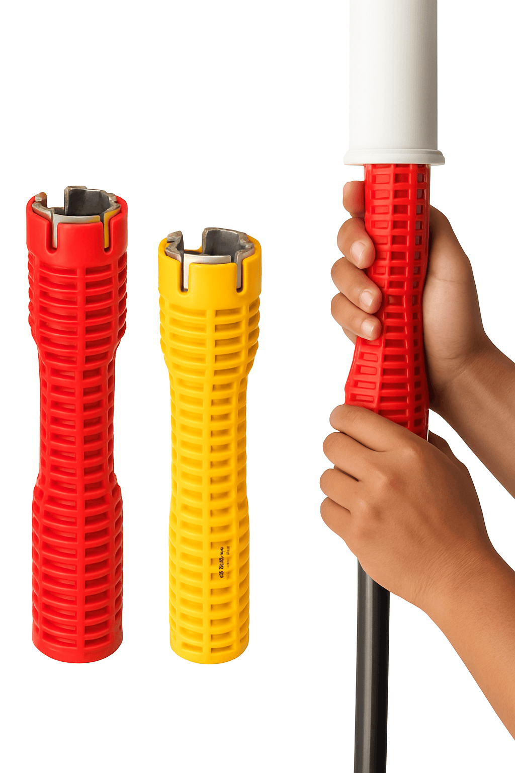 Multi-Functional Sanitary Wrench for Tight Plumbing Spaces-Red