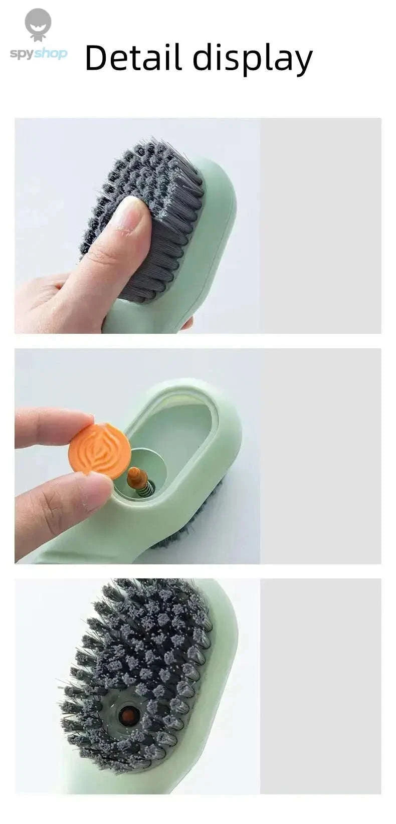 Multi Functional Shoe Brush-White