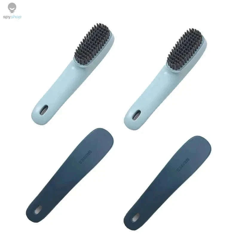 Multi-Functional Shoe Cleaning Brush for Shoes and Fabrics-Red-4pcs
