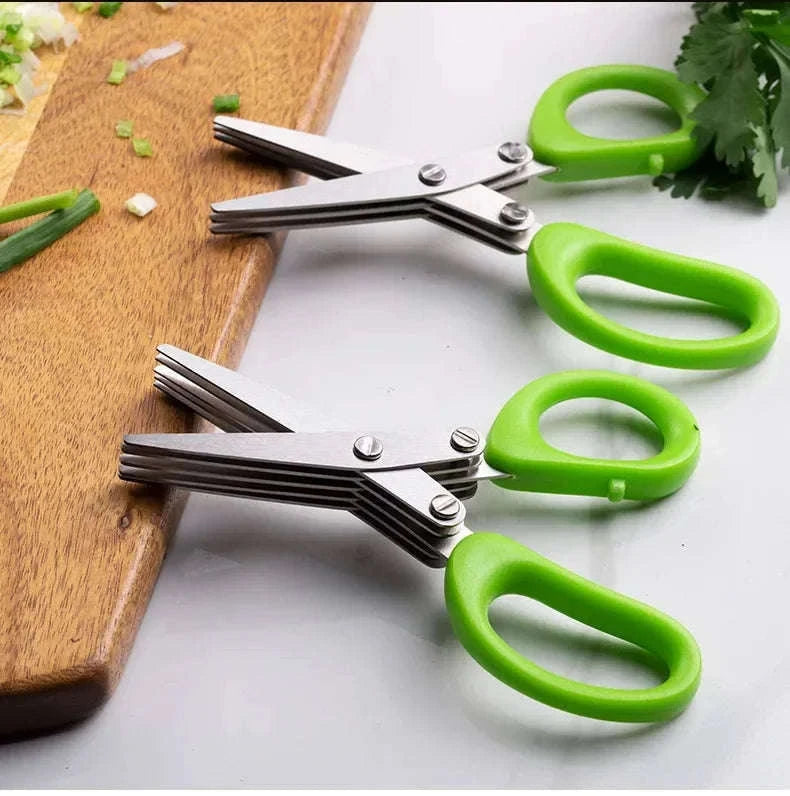 Multi-Functional Stainless Steel Kitchen Scissors for Faster Prep-5 Layers
