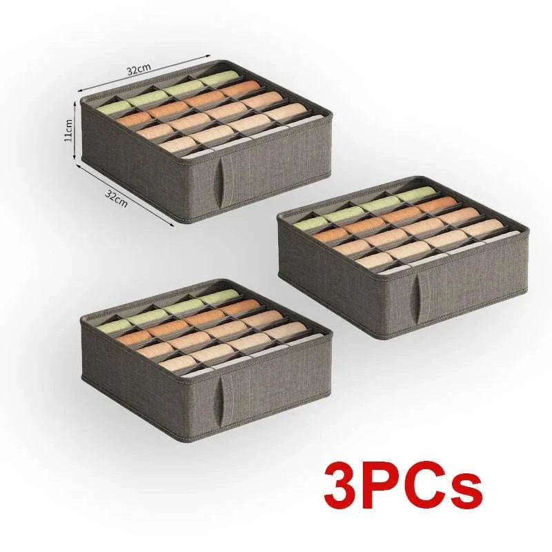 Multi-Grid Storage Organizer Box for Drawers and Cabinets-6 cell