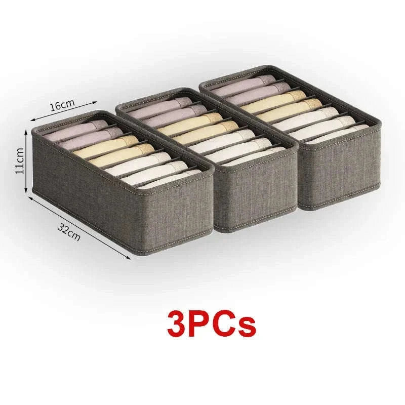 Multi-Grid Storage Organizer Box for Drawers and Cabinets-6 cell
