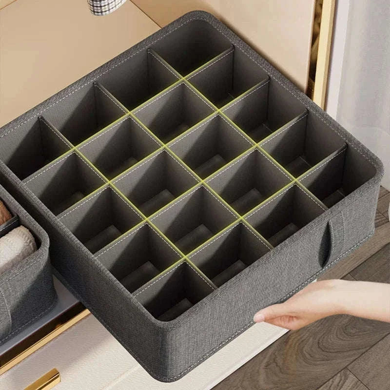 Multi-Grid Storage Organizer Box for Drawers and Cabinets-6 cell