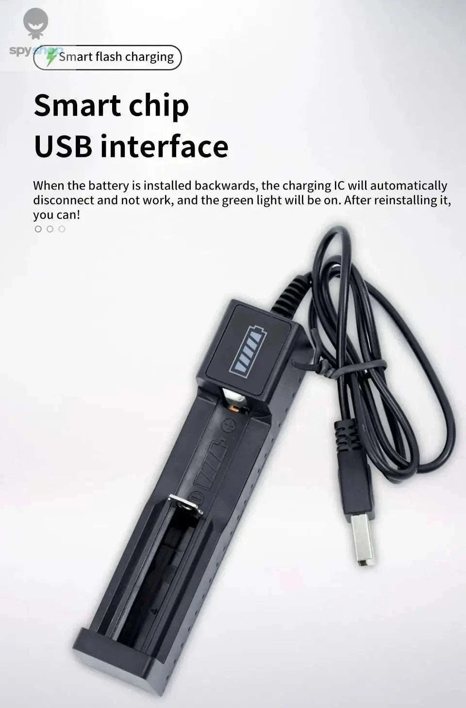 Multi-Slot USB 18650 Battery Charger for Lithium Cells-4 slots