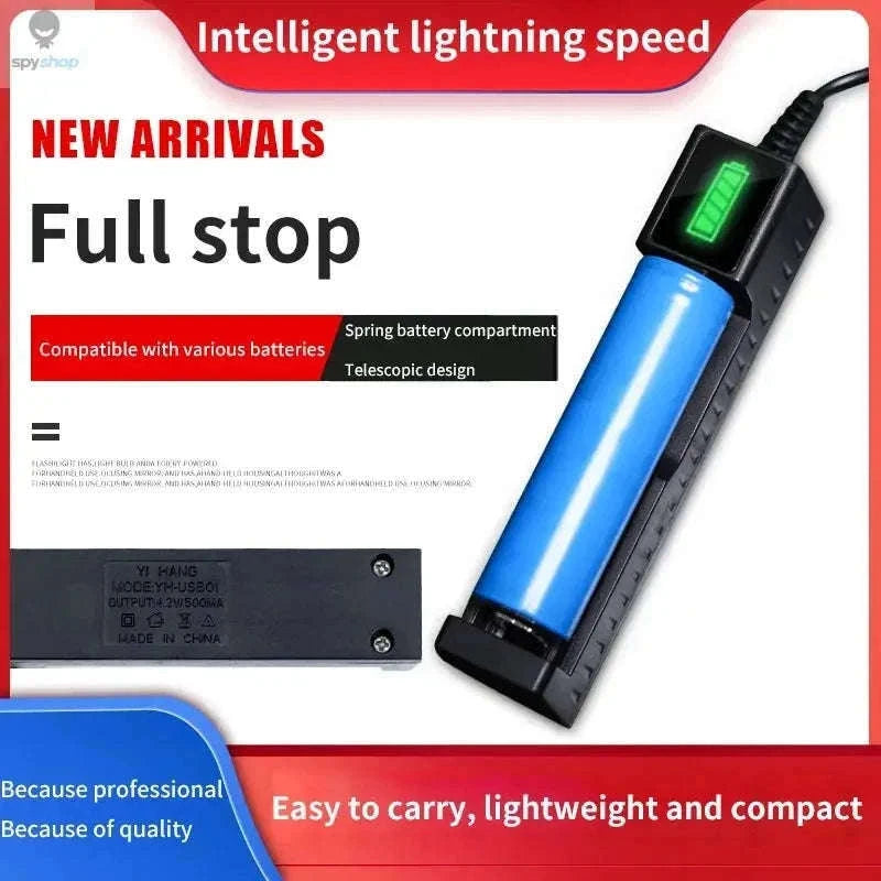 Multi-Slot USB 18650 Battery Charger for Lithium Cells-4 slots