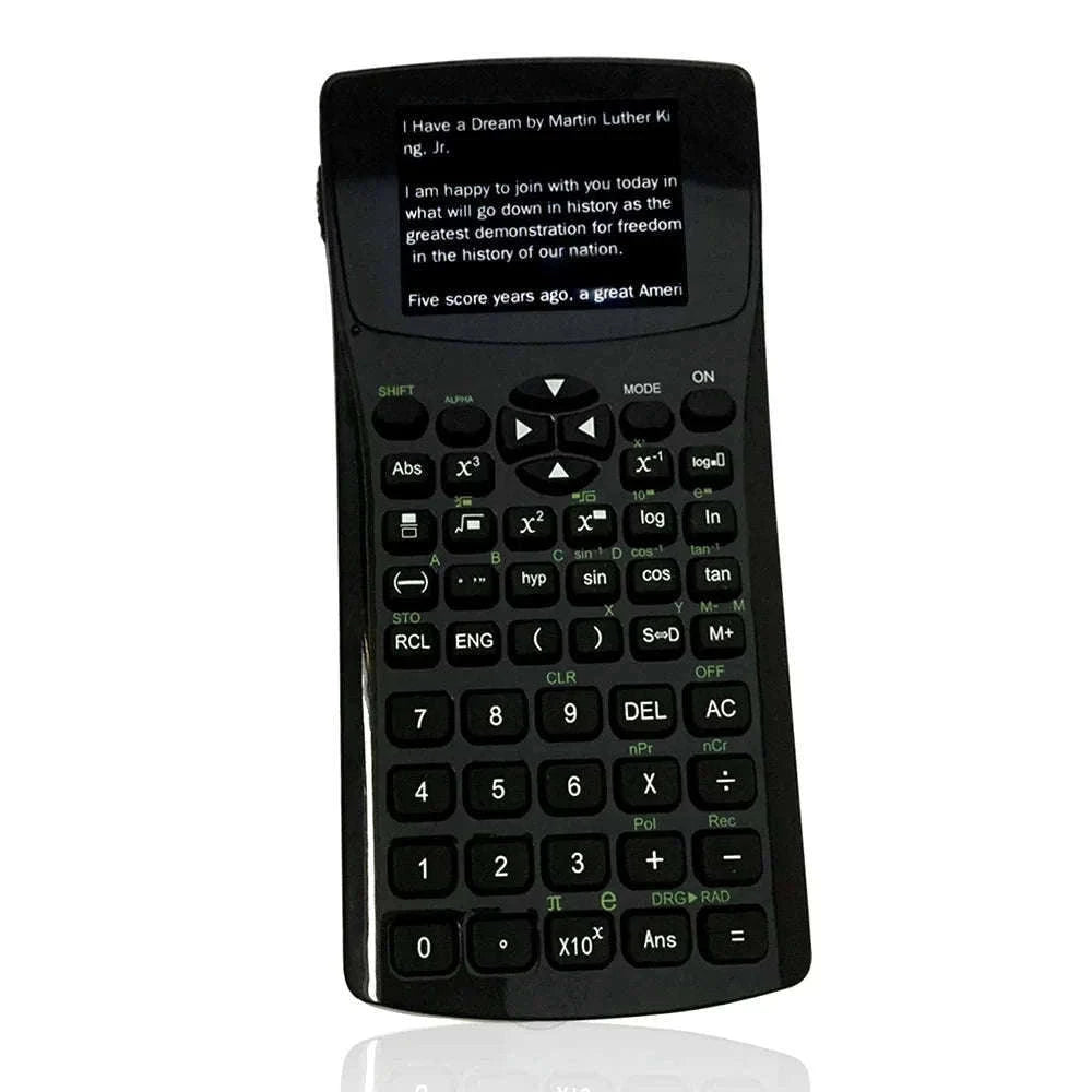 Multifunction Calculator with E‑Book Reader, Video & Music Player-black / 4GB
