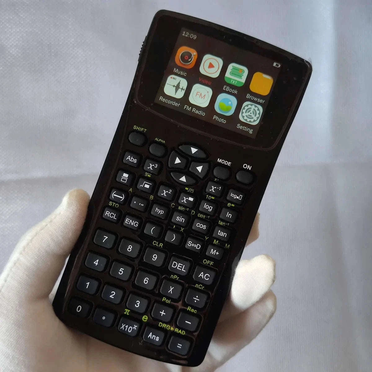 Multifunction Calculator with E‑Book Reader, Video & Music Player-black / 4GB