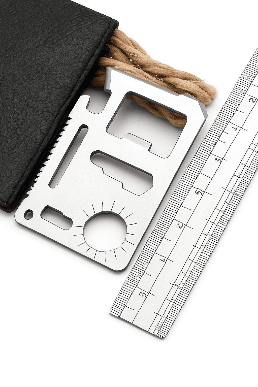 Multifunction EDC Credit Card Knife with Beer Opener-Default Title