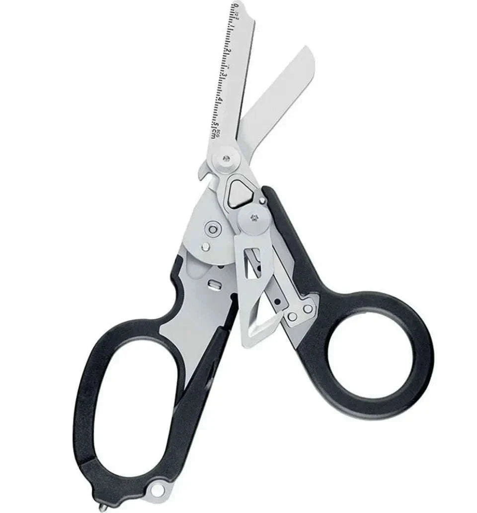 Multifunction Folding Stainless Steel Scissors-balck