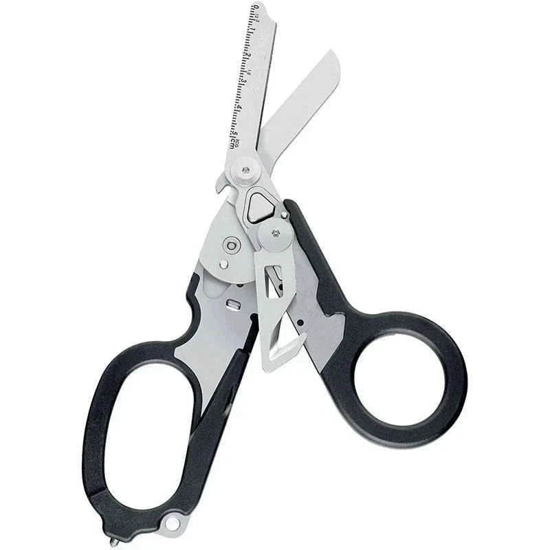Multifunction Scissors Tactical Survival Tool with Belt Cutter-Orange
