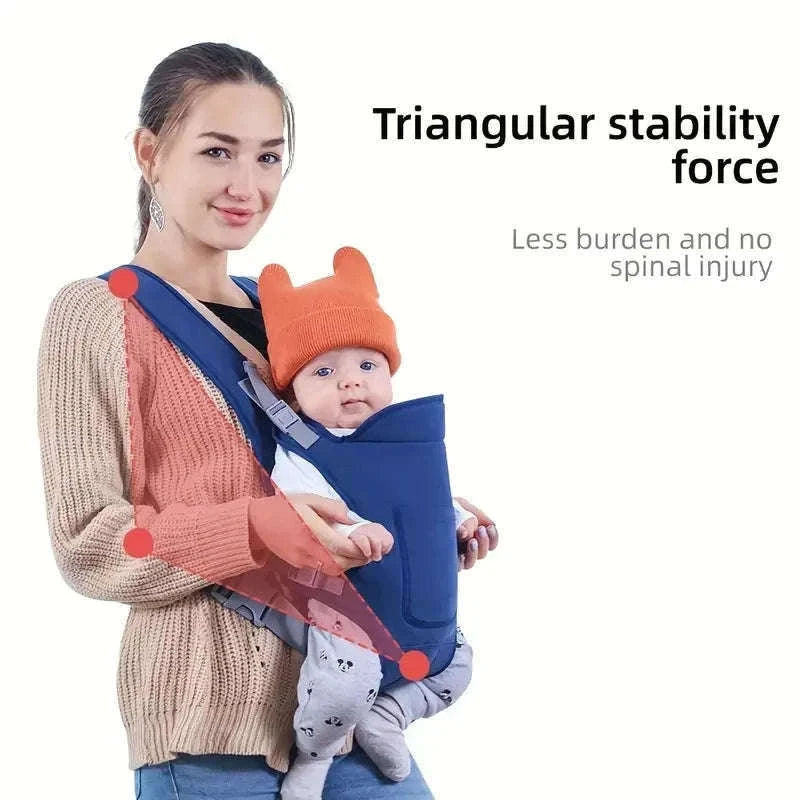 Multifunctional Baby Carrier Sling with 4 Carrying Methods-Black