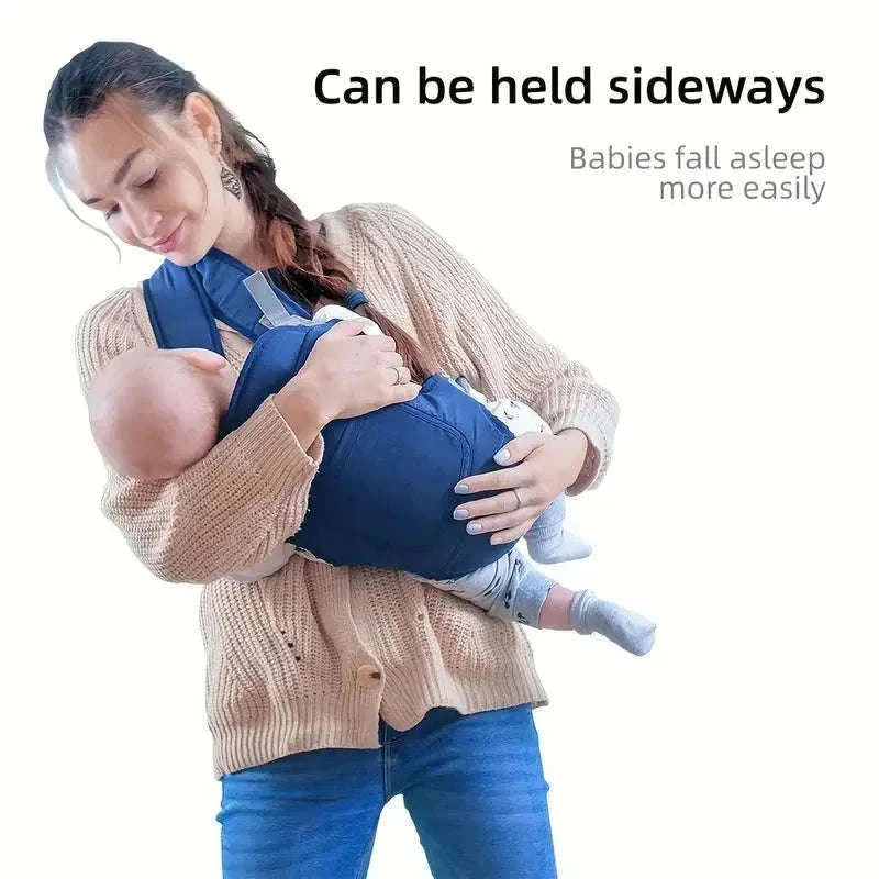 Multifunctional Baby Carrier Sling with 4 Carrying Methods-Black