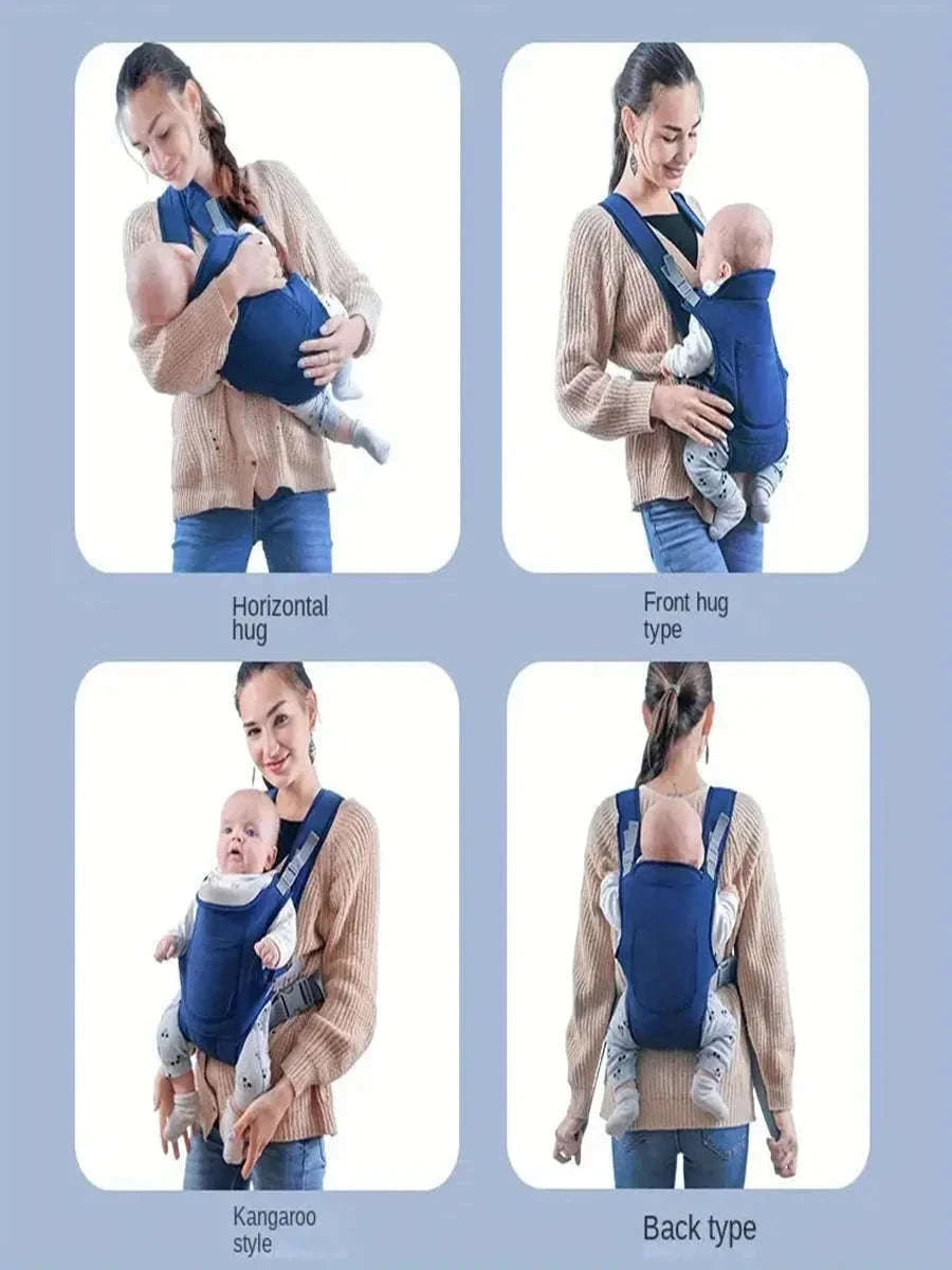 Multifunctional Baby Carrier Sling with 4 Carrying Methods-Black