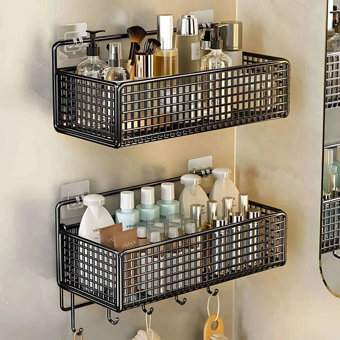 Multifunctional Bathroom Organizer for Corner Storage-Black-S-1PC