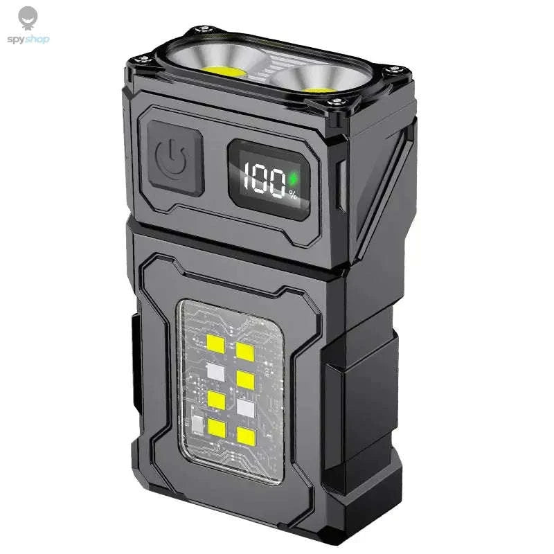 Multifunctional COB Flashlight with Adjustable LED Torch-Adjustable Angle