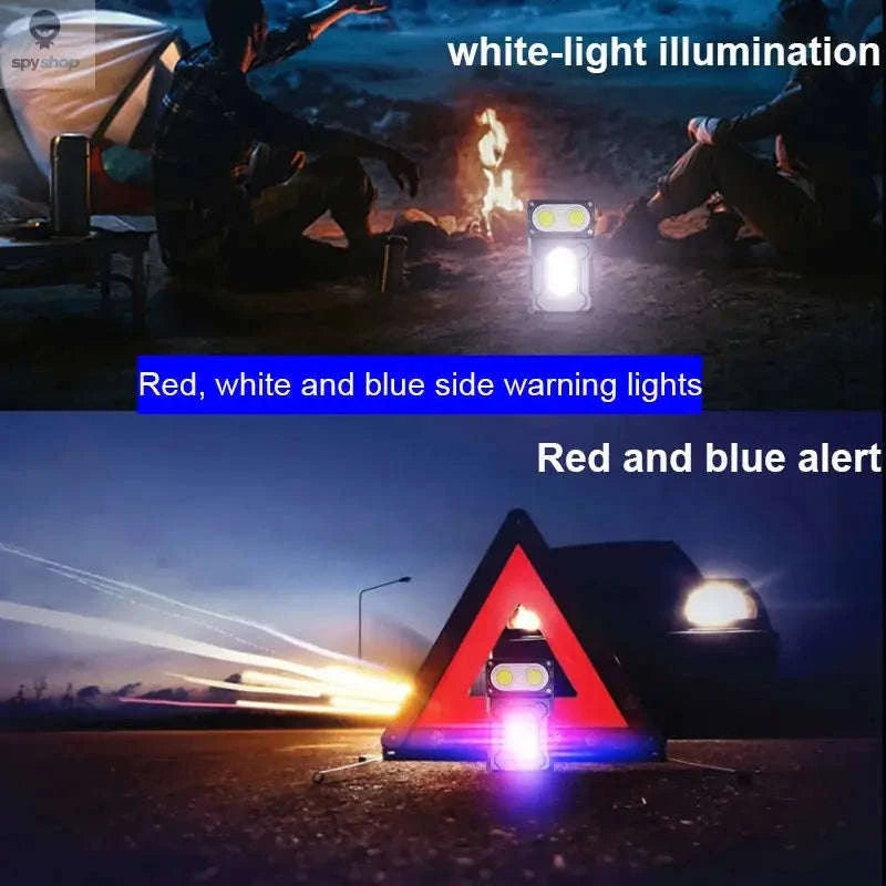 Multifunctional COB Flashlight with Adjustable LED Torch-Adjustable Angle