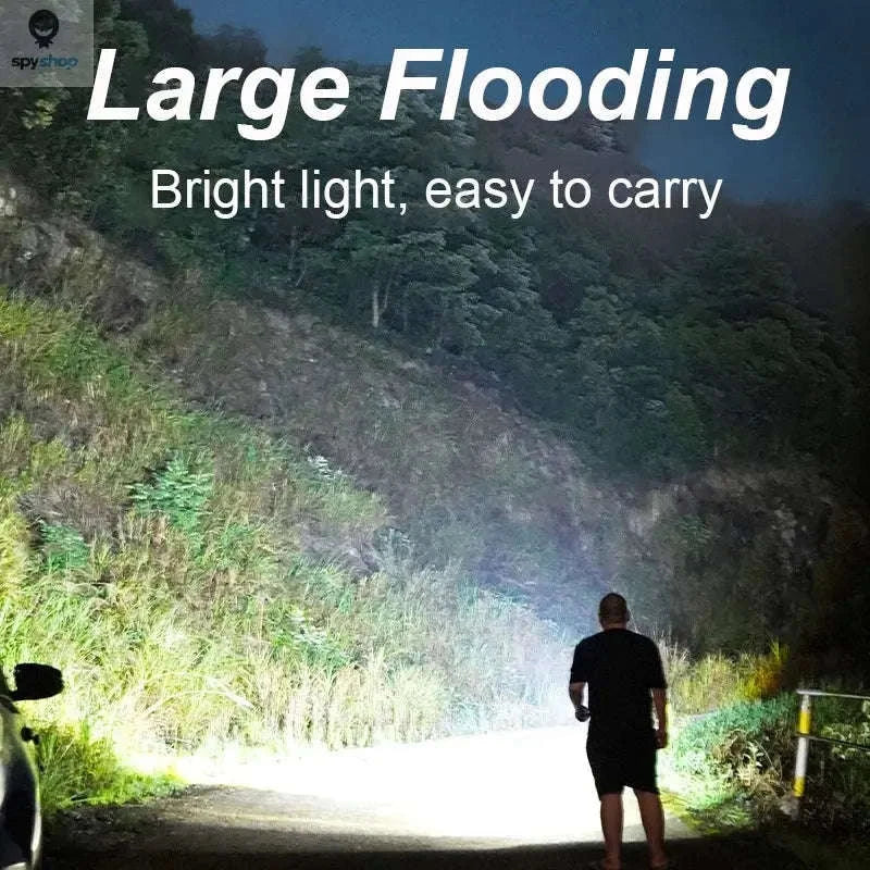 Multifunctional COB Flashlight with Adjustable LED Torch-Adjustable Angle