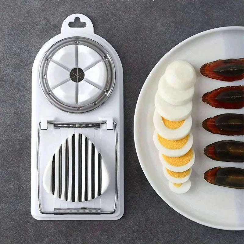 Multifunctional Egg Slicer for Clean, Even Food Prep-1PC- Red
