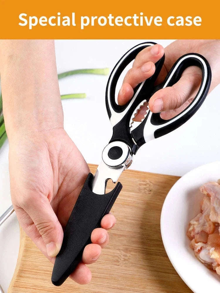Multifunctional Kitchen Scissors for Faster Food Prep-Stainless stee