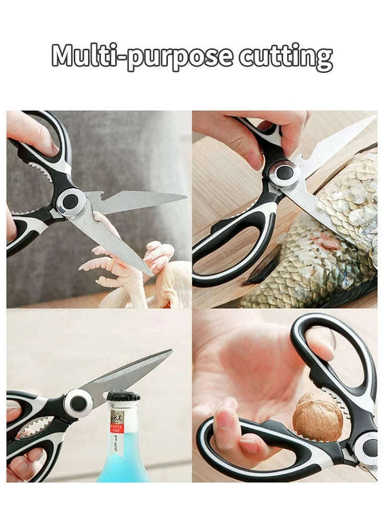 Multifunctional Kitchen Scissors for Faster Food Prep-Stainless stee