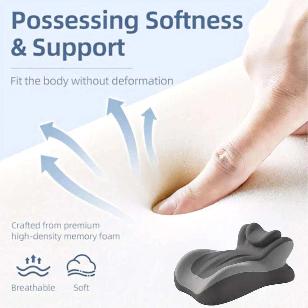 Multifunctional Memory Foam Prone Reading Pillow Relieve Neck Arm Fatigue Removable Headrest Anti-Slip Ideal for Bed Reading Wat-Double Gray / United States