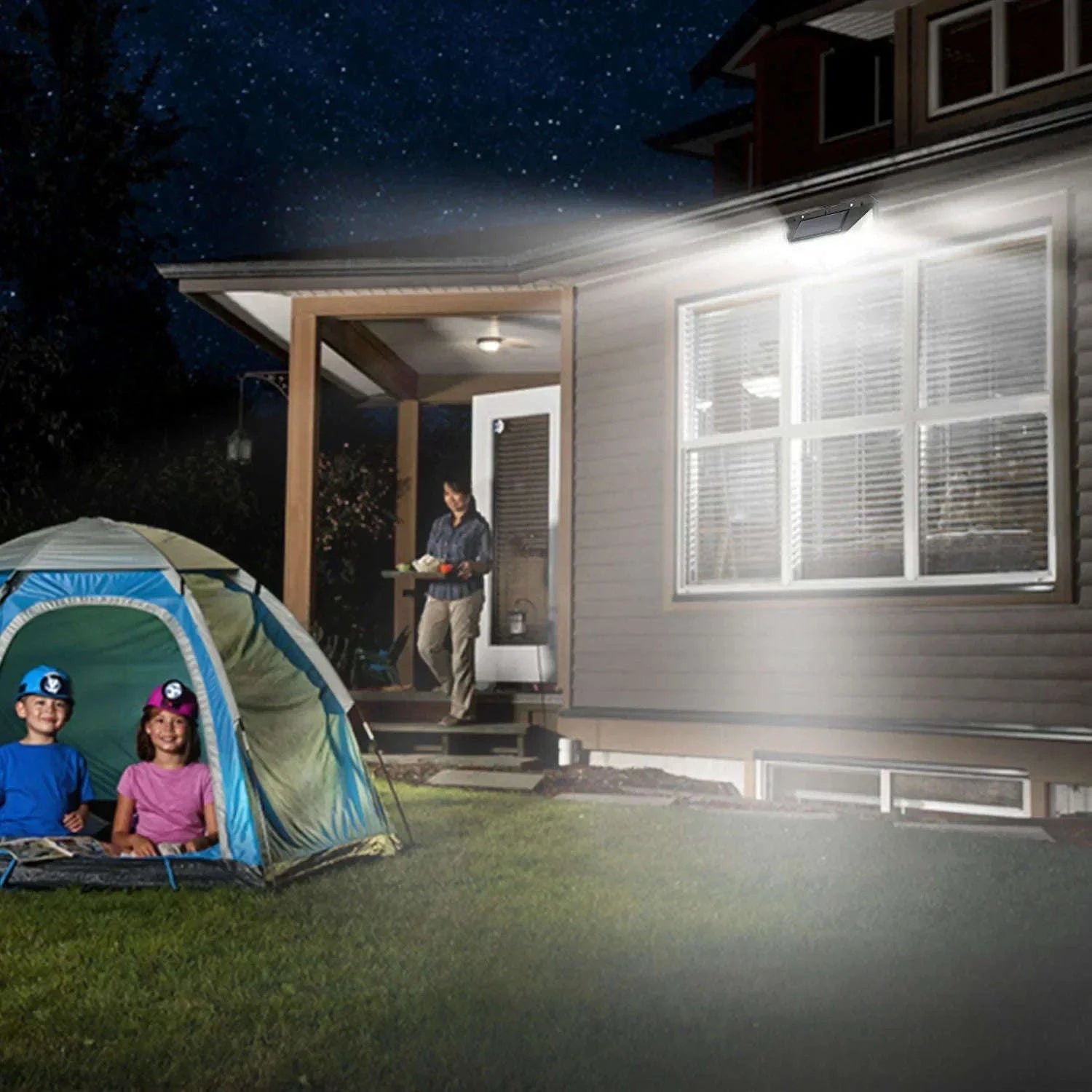 Multifunctional Solar Lamp with Motion Sensor for Outdoor Spaces-100 LED