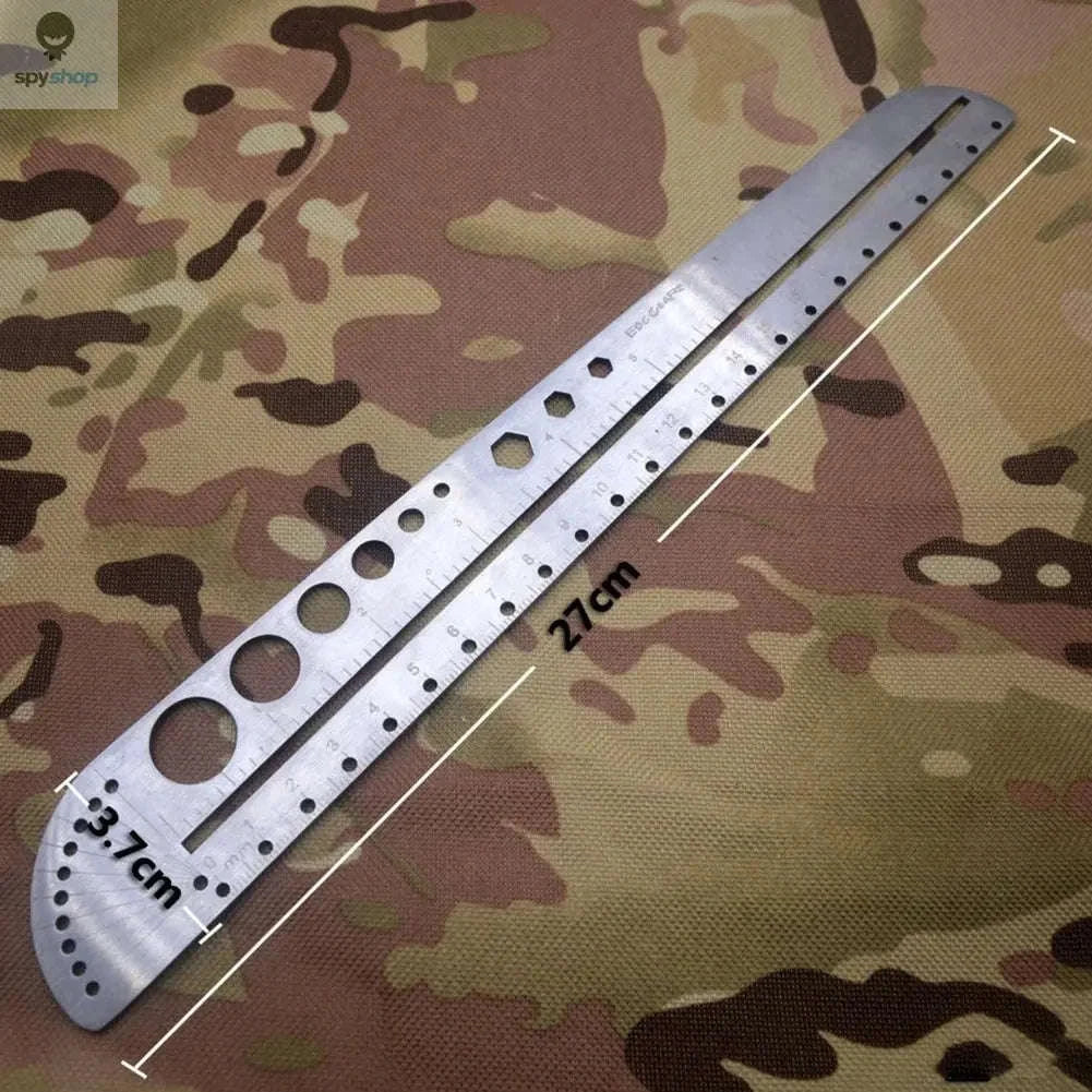 Multifunctional Stainless Steel Angle Protractor Ruler-Default Title
