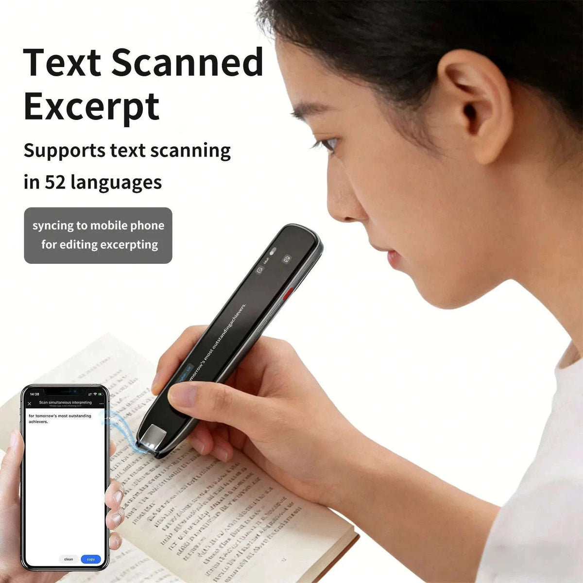 Multilingual Translation Pen Scanner with Voice Reading for Travel-S60Pro / China Mainland