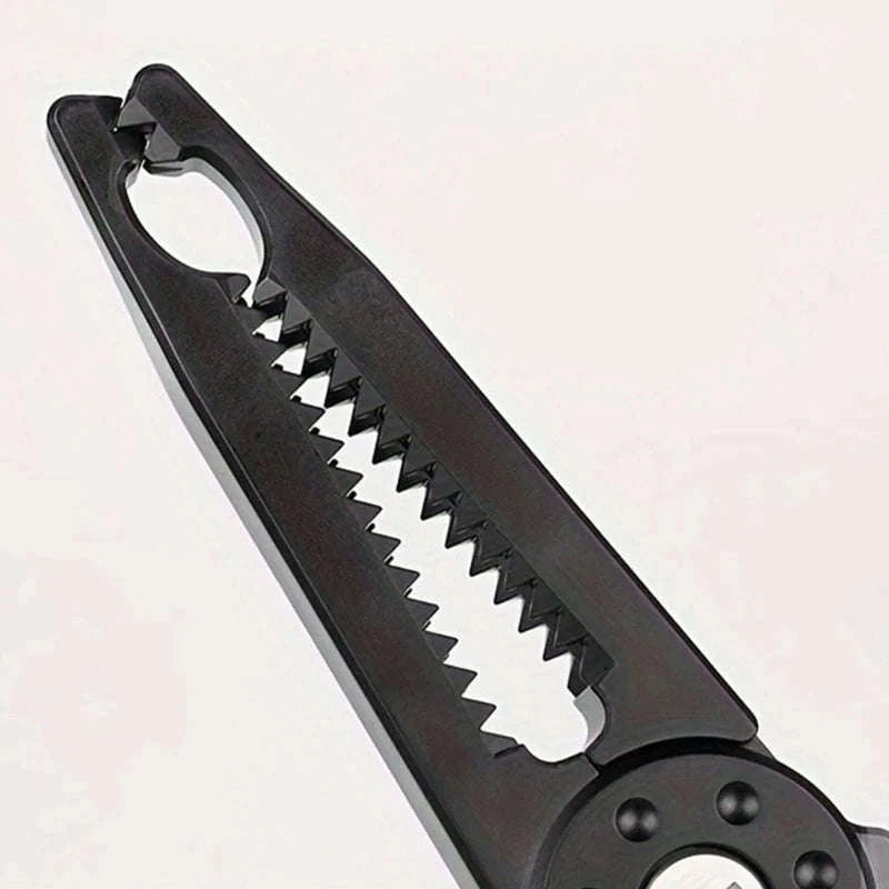 Multipurpose Fishing Pliers with Fish Grip & Hook Remover Tool-black