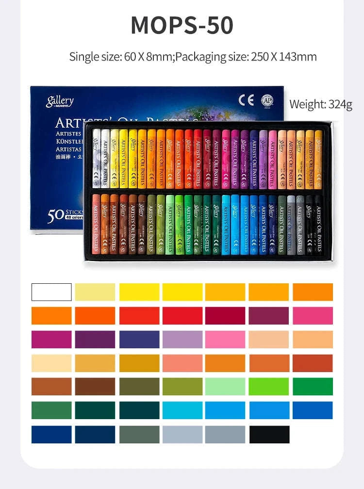 MUNGYO Artist Soft Oil Pastel Set-50 colors