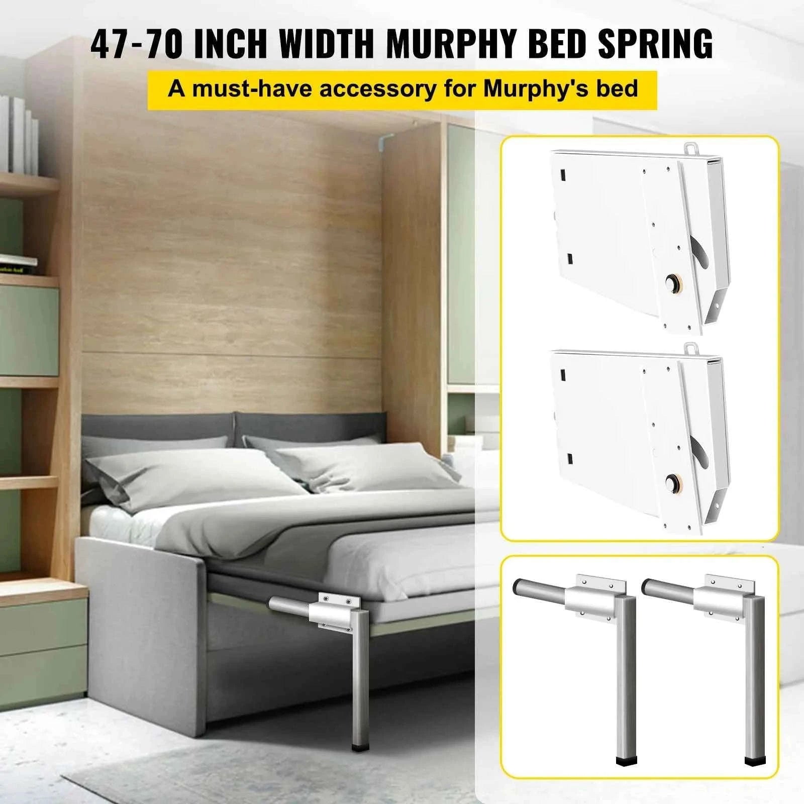 Murphy Bed Hardware Kit for Queen or King Wall Beds-Vertical / United States