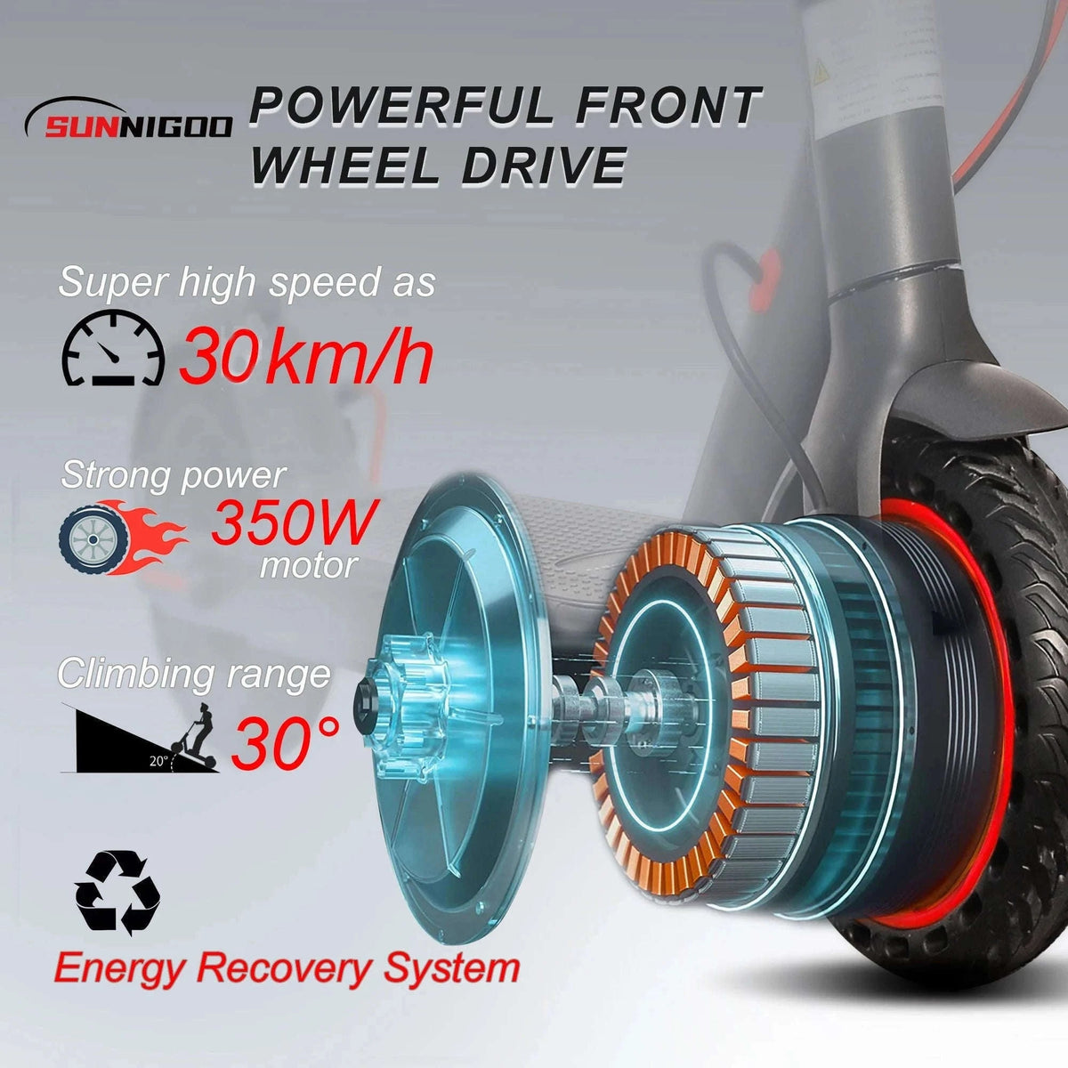 N7PRO Adult Electric Scooter with App Control and Foldable Frame-N7MAX 500W 36V 12.5Ah / france