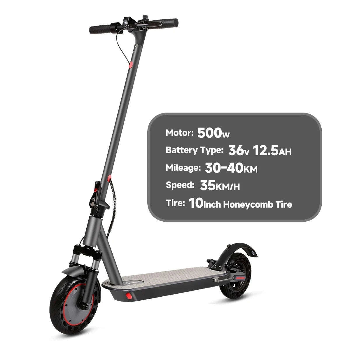 N7PRO Adult Electric Scooter with App Control and Foldable Frame-N7MAX 500W 36V 12.5Ah / france