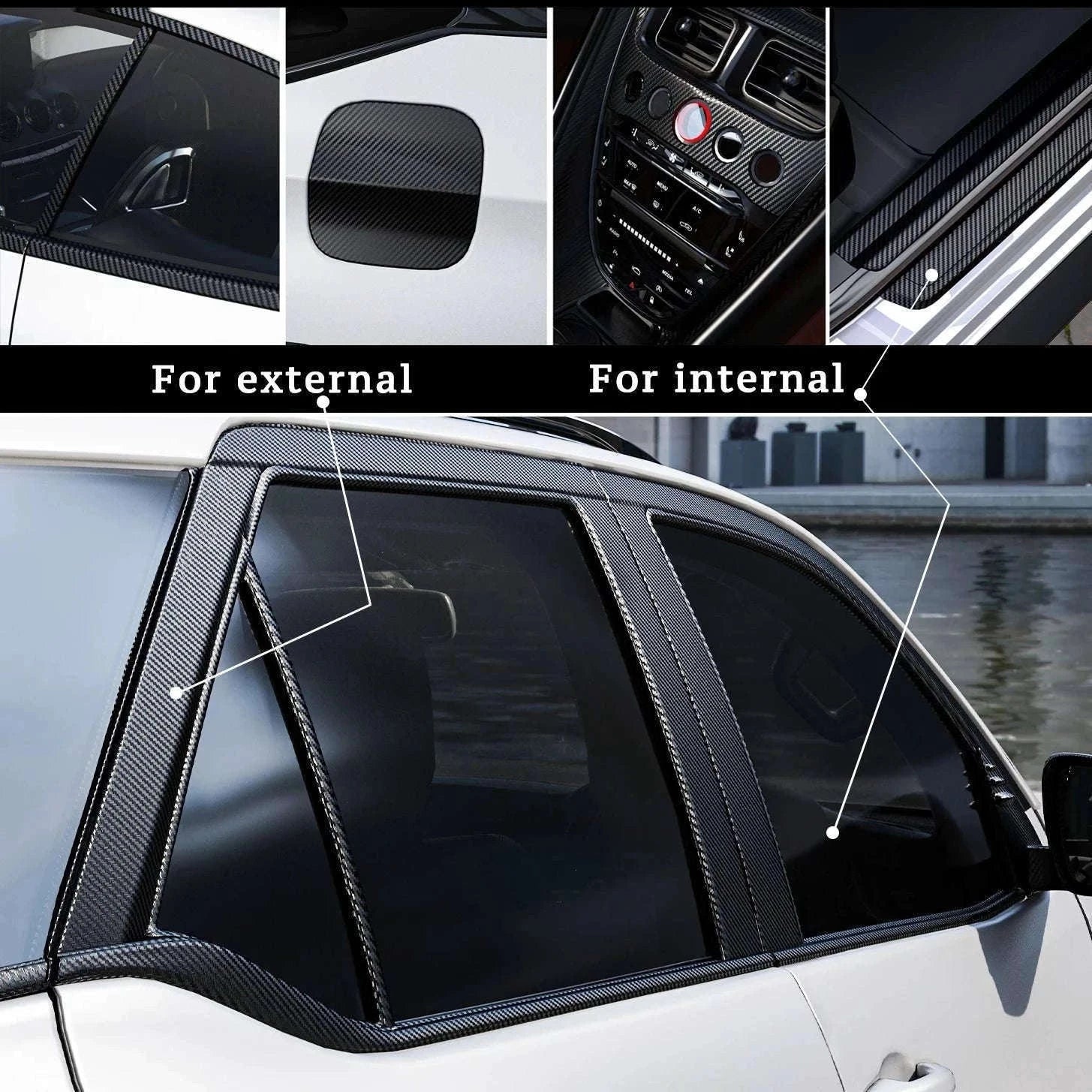 Nano Carbon Fiber Car 3D Protection Tape-10cm Wide Nano Fiber / 10m Long